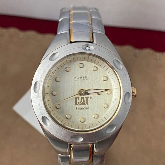 Vintage NOS Caterpillar Company Watch by Fossil - Picture 1 of 8